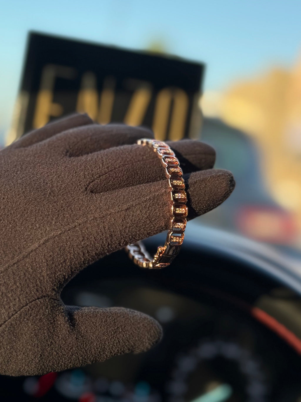 Bracelet Cuban Link OR ROSE