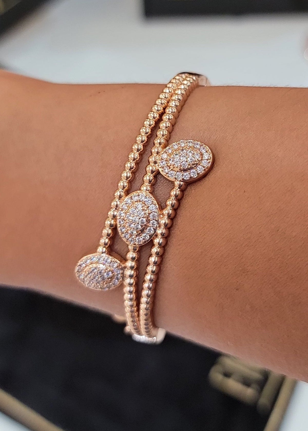 Bracelet Jonc Torsadé (5.3 - 5.5 CM)