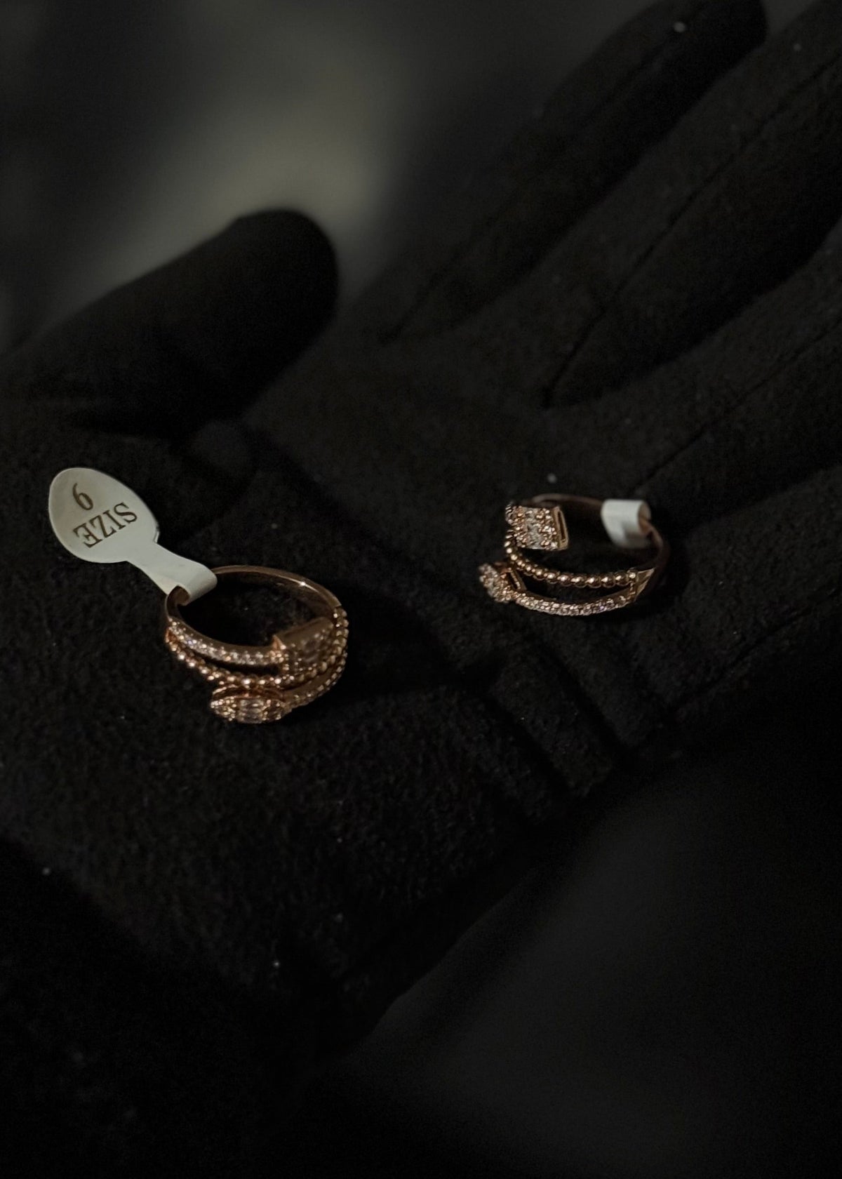 Bague Anneaux OR ROSE